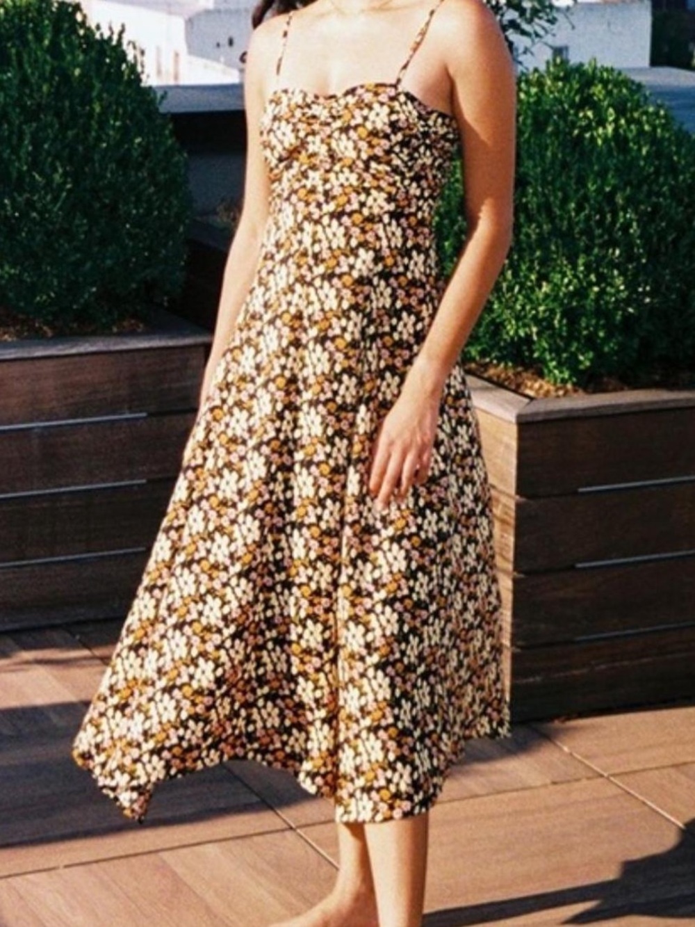 Urban Outfitters Black Floral Maxi Dress